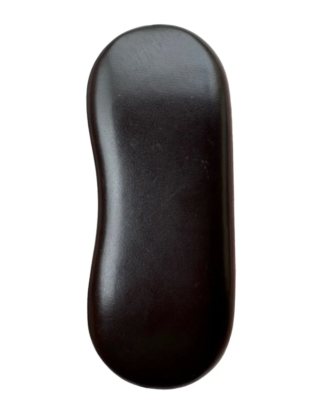 VERA WANG Brown Eyeglasses Case 6” Hard Shell Kidney Shaped